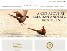 Tablet Screenshot of brendanandertonbutchers.co.uk